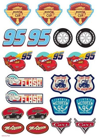 DISNEY CARS - ICONS SHEET A4 EDIBLE IMAGE