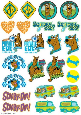 SCOOBY DOO ICONS SHEET A4 EDIBLE IMAGE