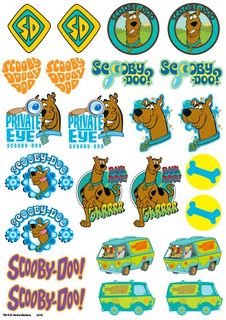 SCOOBY DOO ICONS SHEET A4 EDIBLE IMAGE