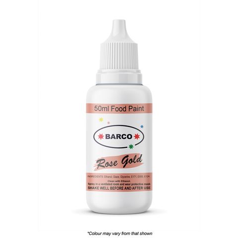 BARCO | QUICK DRY FOOD PAINT | ROSE GOLD | 50ML - BB 18/07/25