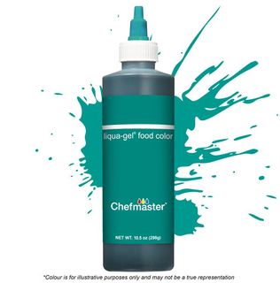 CHEFMASTER | TEAL GREEN | LIQUA-GEL FOOD COLOUR | 10.5 OZ/298 GRAMS