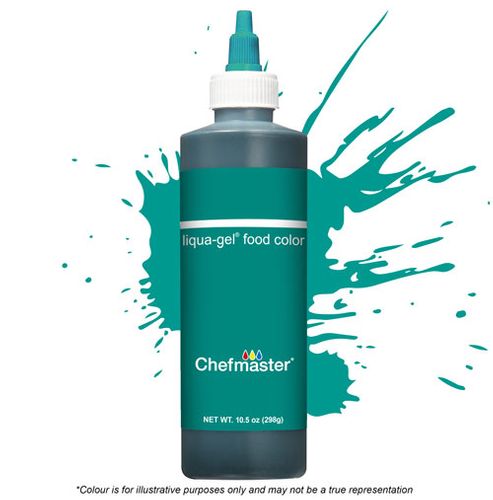 CHEFMASTER | TEAL GREEN | LIQUA-GEL FOOD COLOUR | 10.5 OZ/298 GRAMS