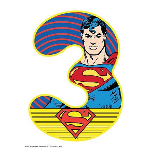SUPERMAN NUMBER 3 | EDIBLE IMAGE