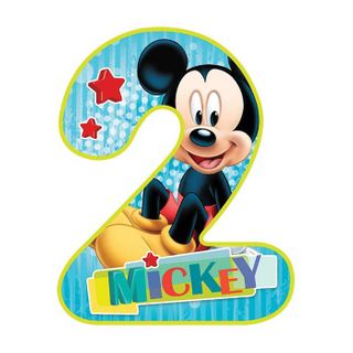 DISNEY MICKEY MOUSE NUMBER 2 | EDIBLE IMAGE