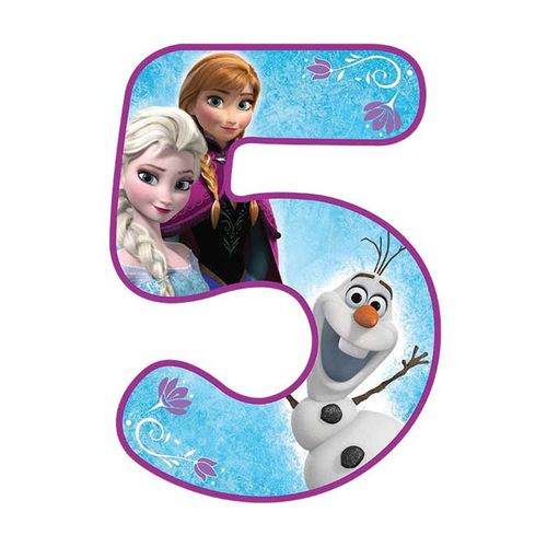 DISNEY FROZEN NUMBER 5 | EDIBLE IMAGE