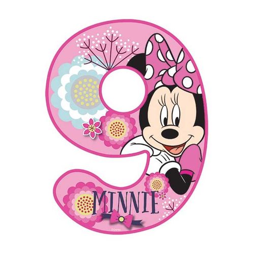 DISNEY MINNIE MOUSE NUMBER 9 | EDIBLE IMAGE