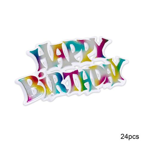 MULTI COLOUR HAPPY BIRTHDAY SIGNS | PACK OF 24