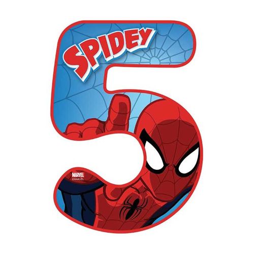 SPIDERMAN NUMBER 5 | EDIBLE IMAGE