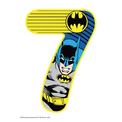 BATMAN NUMBER 7 | EDIBLE IMAGE