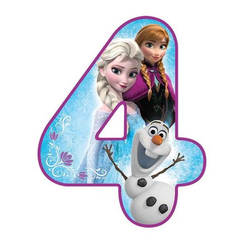 DISNEY FROZEN NUMBER 4 | EDIBLE IMAGE