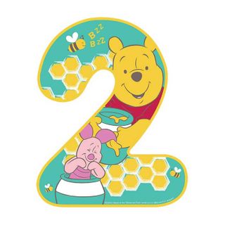 WINNIE THE POOH NUMBER 2 | EDIBLE IMAGE