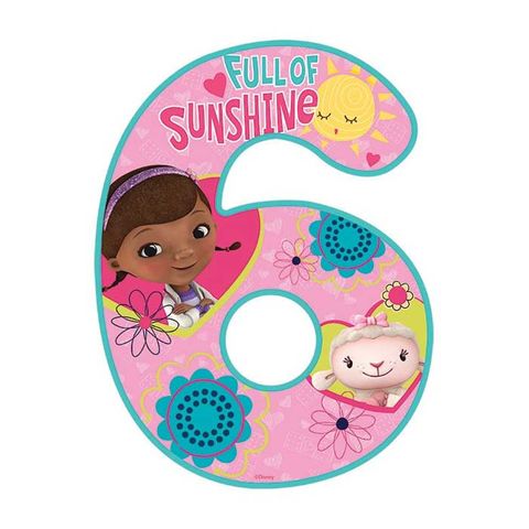 DOC MCSTUFFINS NUMBER 6 | EDIBLE IMAGE