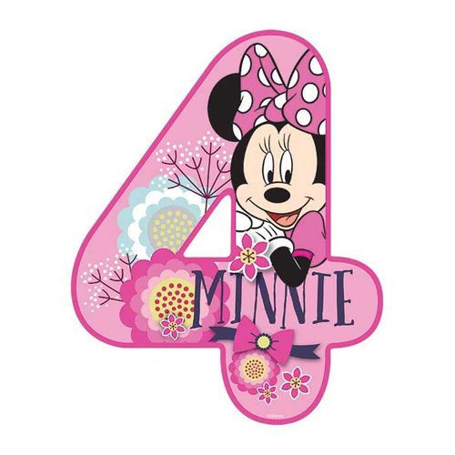 DISNEY MINNIE MOUSE NUMBER 4 | EDIBLE IMAGE