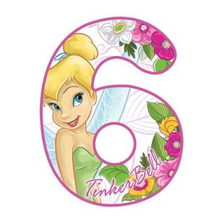 DISNEY FAIRIES NUMBER 6 | EDIBLE IMAGE