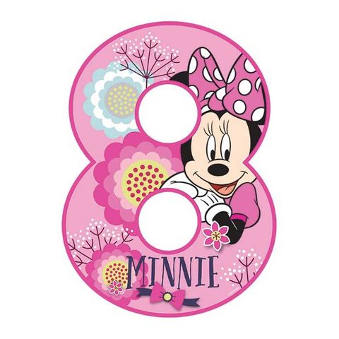 DISNEY MINNIE MOUSE NUMBER 8 | EDIBLE IMAGE