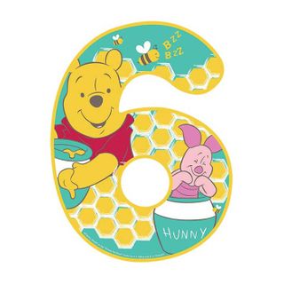 WINNIE THE POOH NUMBER 6 | EDIBLE IMAGE