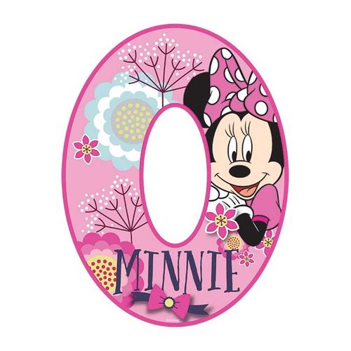 DISNEY MINNIE MOUSE NUMBER 0 | EDIBLE IMAGE