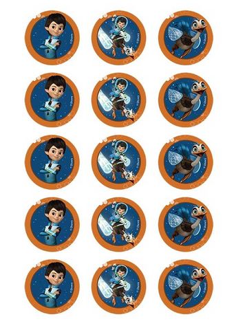 MILES FROM TOMORROWLAND CUPCAKE | EDIBLE IMAGE