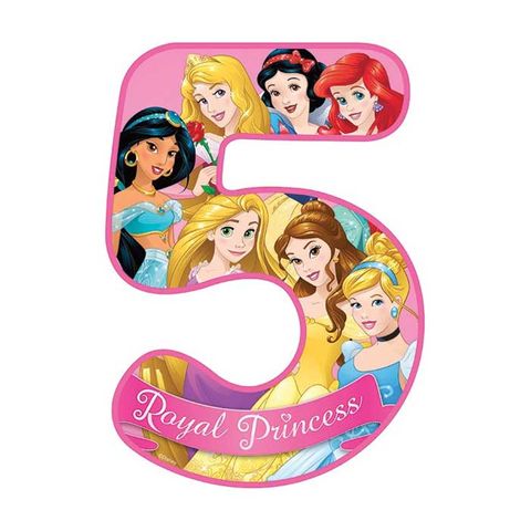 DISNEY PRINCESS NUMBER 5 | EDIBLE IMAGE