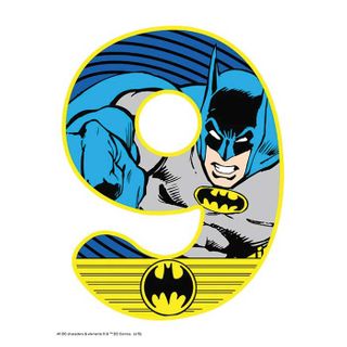 BATMAN NUMBER 9 | EDIBLE IMAGE