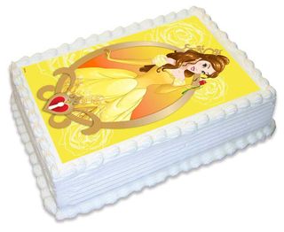 DISNEY PRINCESS - BELLE A4 | EDIBLE IMAGE