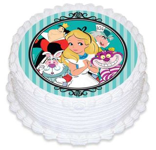 DISNEY | ALICE IN WONDERLAND | 160MM ROUND | EDIBLE IMAGE