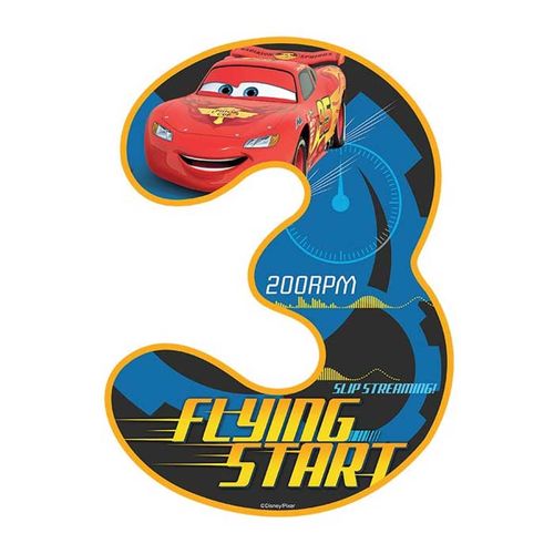 DISNEY CARS NUMBER 3 | EDIBLE IMAGE