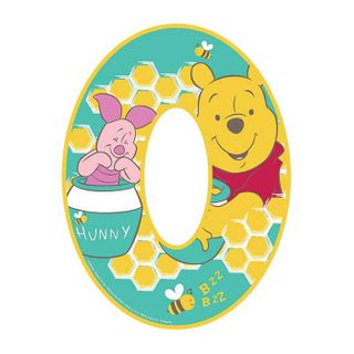 WINNIE THE POOH NUMBER 0 | EDIBLE IMAGE