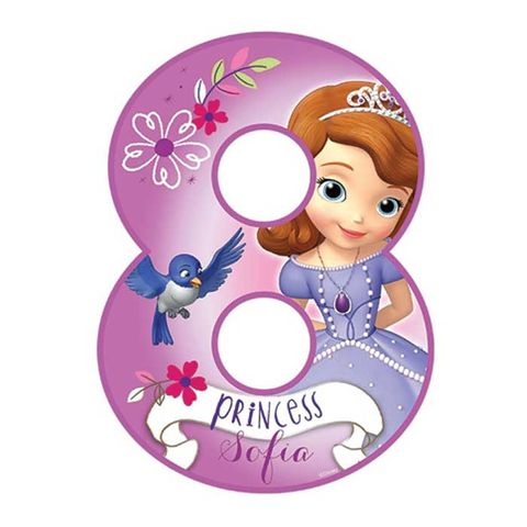 DISNEY SOFIA THE FIRST NUMBER 8 | EDIBLE IMAGE
