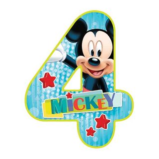 DISNEY MICKEY MOUSE NUMBER 4 | EDIBLE IMAGE