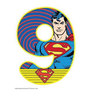 SUPERMAN NUMBER 9 | EDIBLE IMAGE