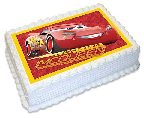 DISNEY CARS 3 A4 EDIBLE IMAGE | EDIBLE IMAGE