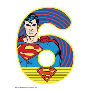 SUPERMAN NUMBER 6 | EDIBLE IMAGE