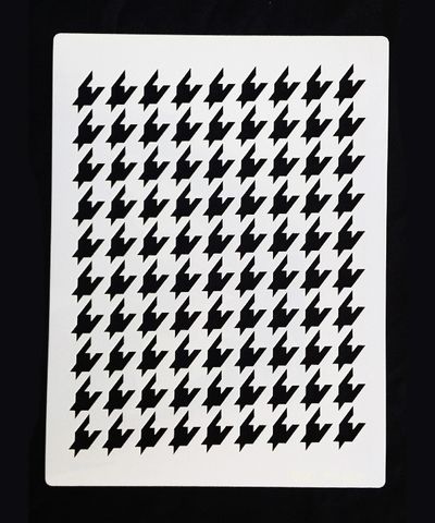 HOUNDSTOOTH STENCIL - LARGER PRINT