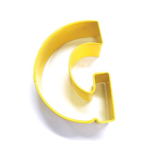 LETTER G | COOKIE CUTTER | YELLOW