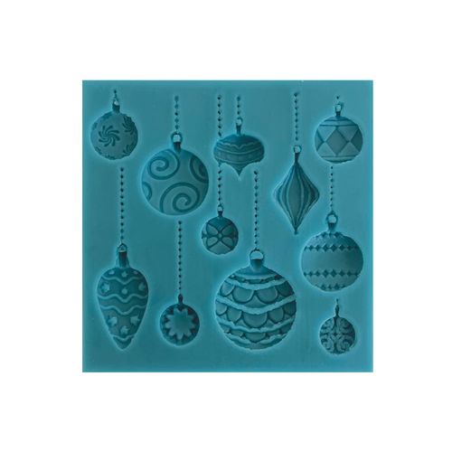 CHRISTMAS BAUBLES SILICONE MOULD