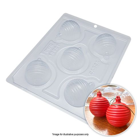 BWB | CHRISTMAS BAUBLE STRIPED MOULD | 3 PIECE