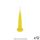 BULLET CANDLES | LEMON YELLOW | PACK 12