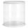 CLEAR TUBE CAKE BOX | 10X10X13 INCH | WHITE LID & BASE