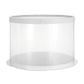 CLEAR TUBE CAKE BOX | 10X10X9 INCH | WHITE LID & BASE