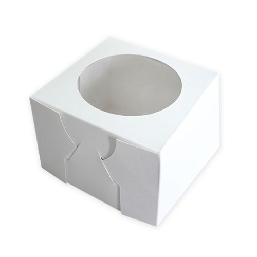 4X4X3 INCH CAKE BOX | TOP WINDOW | PE COATED MILK CARTON