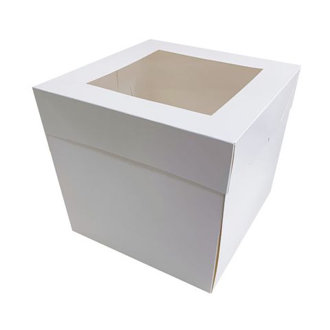 14X14X12 INCH CAKE BOX | TOP WINDOW | PE COATED MILK CARTON