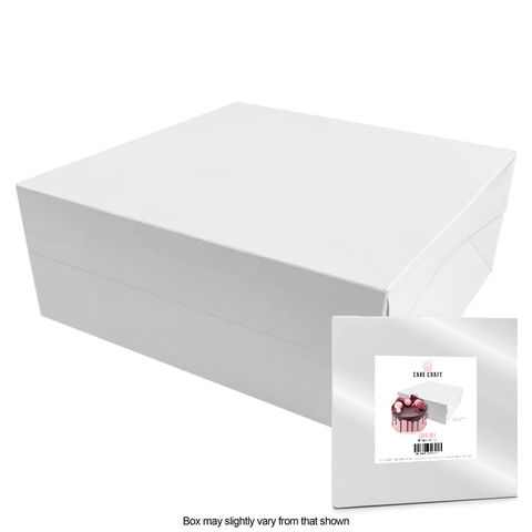 18X18X6 INCH CAKE BOX | BOX & LID COMBO | PE COATED MILK CARTON