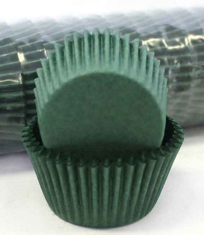 408 BAKING CUPS - DARK GREEN - 500 PIECE PACK