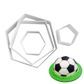 SOCCER BALL (HEXAGON/OCTOGON) | COOKIE CUTTER | 4 PIECES