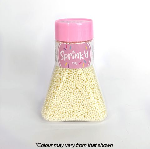 SPRINK'D | SUGAR BALLS | IVORY | 2MM | 110G - BB 17/10/26