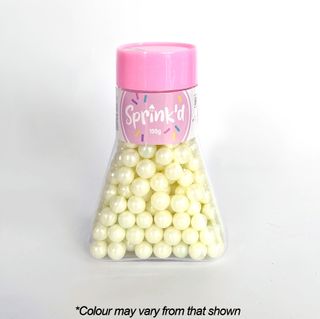 SPRINK'D | SUGAR BALLS | IVORY | 8MM | 100G