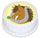 HORSE & CLOVER ROUND EDIBLE ICING IMAGE - 6.3 INCH / 16CM