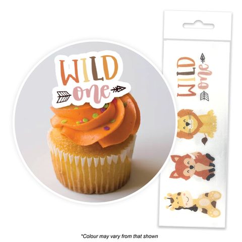 CAKE CRAFT | WILD ONE | WAFER TOPPERS | PACKET OF 16 - BB 11/26