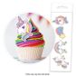 CAKE CRAFT | UNICORN | WAFER TOPPERS | PACKET OF 16 - BB 11/26